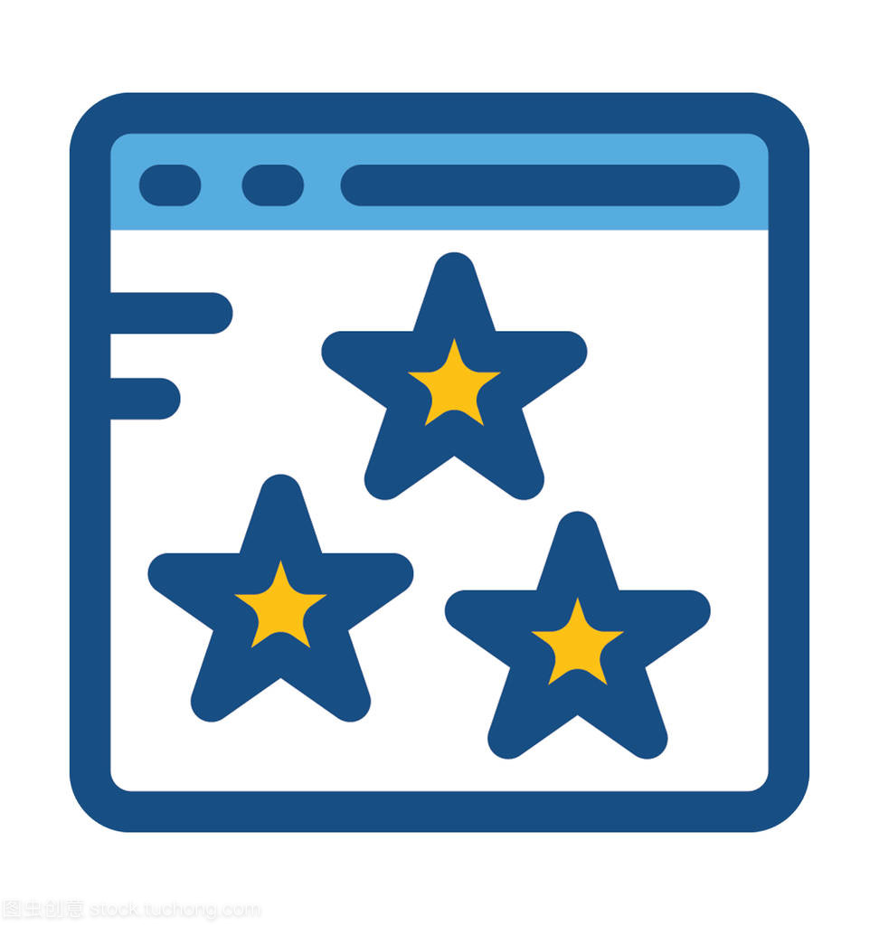 網站排名彩色矢量圖標